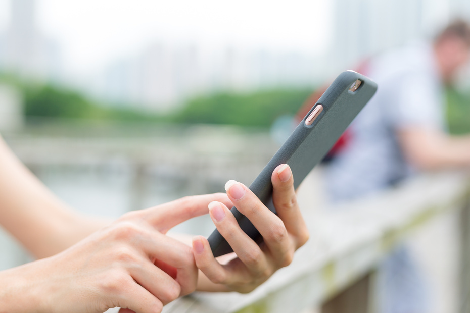 Woman Texting on the Phone